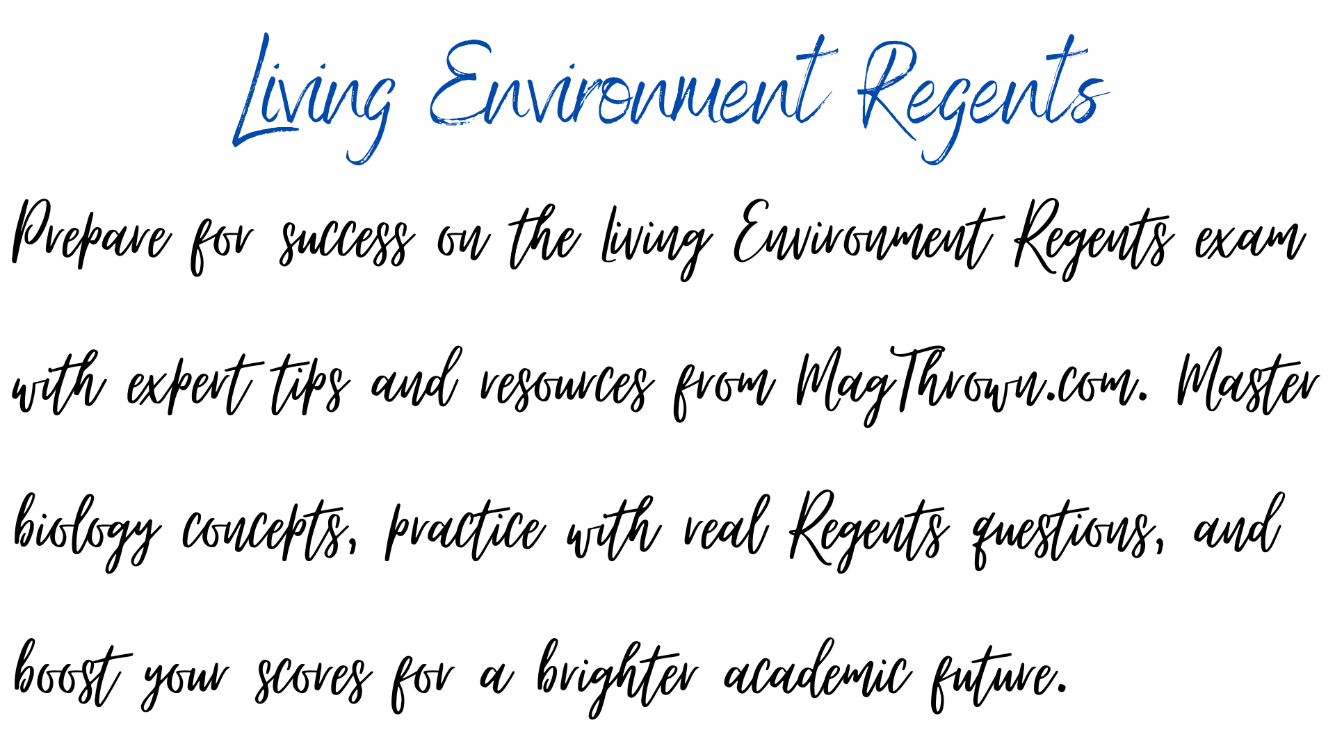 Living Environment Regents