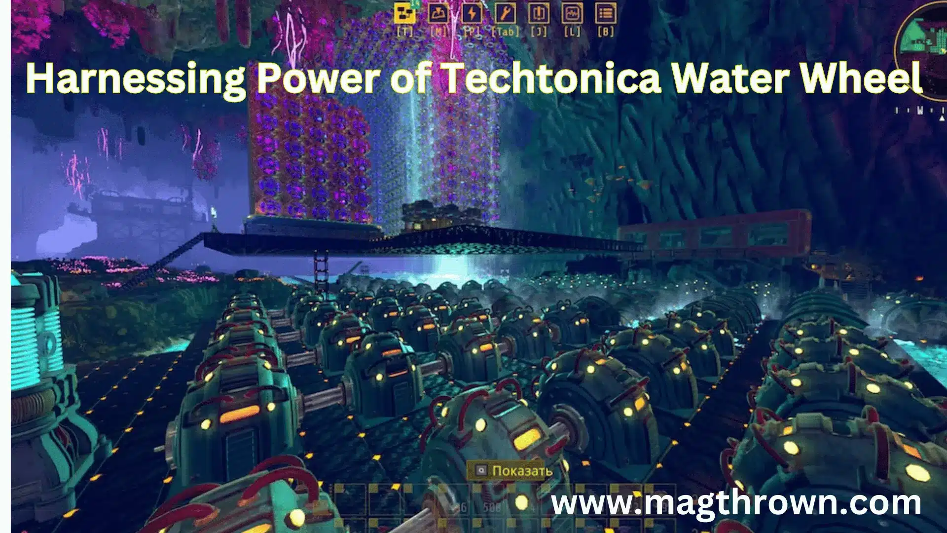 Harnessing Power of Techtonica Water Wheel